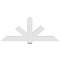 Ekena Millwork Kennewick Architectural Grade PVC Gable Bracket, 72"W x 30"H x 4"D x 6"F, 10/12 Pitch GBP072X30X0406KEN00 - alternate 3